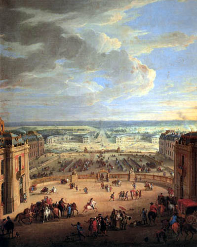 Jean Baptiste Martin - Vue du Château de Versailles