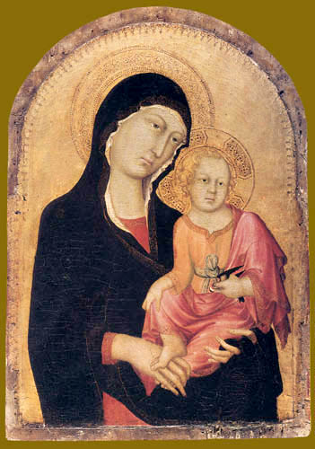 Simone Martini (Simone di Martino) - Maria with child