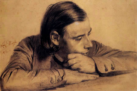 Adolph von (Adolf) Menzel - Richard Menzel, Brother of the artist