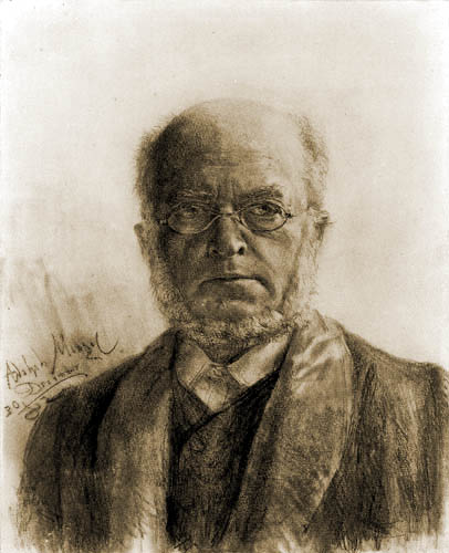 Adolph von (Adolf) Menzel - Selfportrait