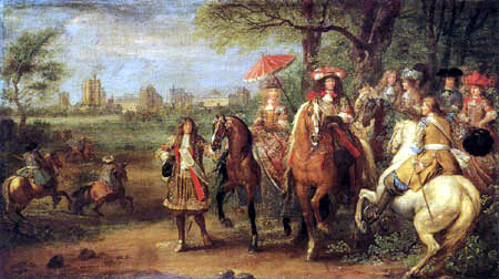 Adam Frans van der Meulen - Louis XIV y Maria Theresa