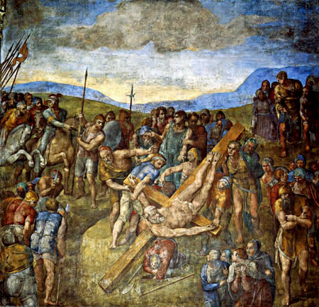 Michelangelo - The Crucifixion of Saint Peter