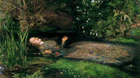Sir John Everett Millais - Ophelia, Detail