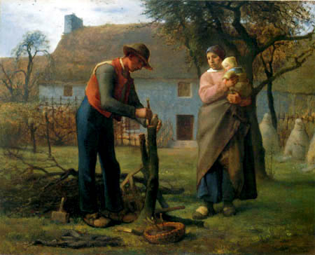 Jean-François Millet - Bauer beim Veredeln eines Baumes