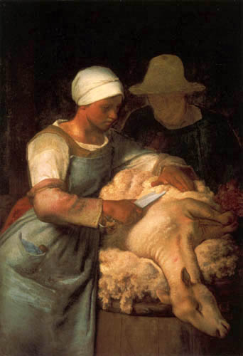 Jean-François Millet - Die Schafschererin
