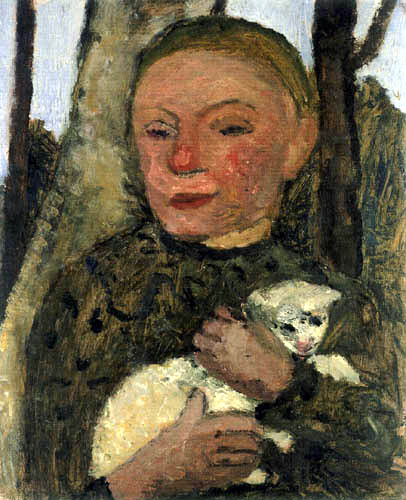 Paula Modersohn-Becker - Fille avec de l'agneau