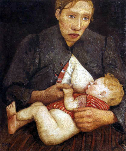 Paula Modersohn-Becker - Mère et enfant