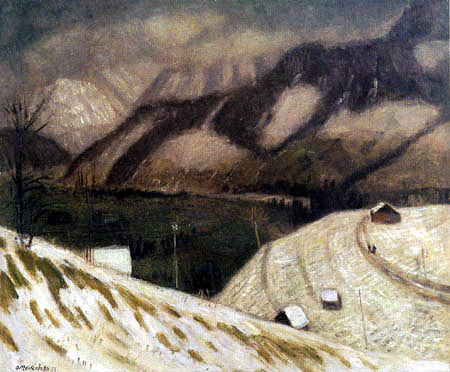 Otto Modersohn - View into the dark valley