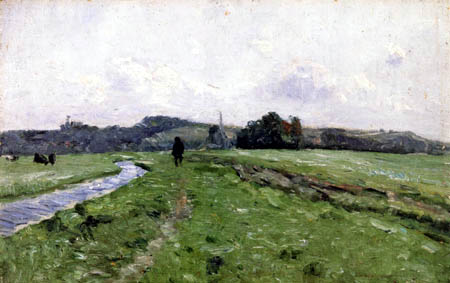 Otto Modersohn - Meadow at Weyersberg