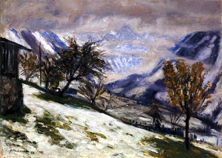 Otto Modersohn - Snow at Gailenberg