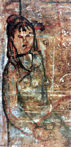Amedeo Modigliani - Mujer sentado con vaso