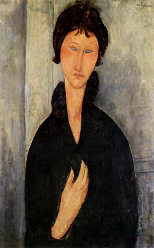 Amedeo Modigliani - Woman with blue eyes