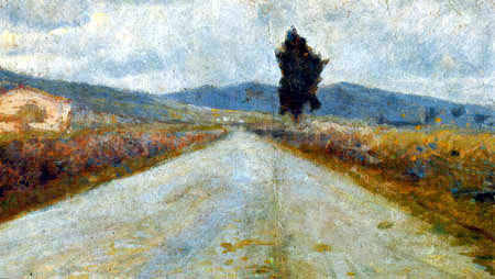Amedeo Modigliani - Landschaft in der Toskana