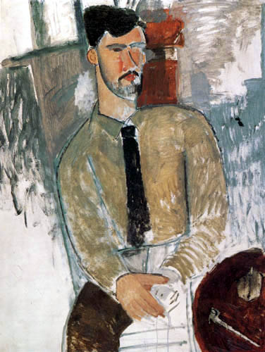 Amedeo Modigliani - Retrato de Henri Laurens