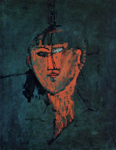 Amedeo Modigliani - Männerkopf