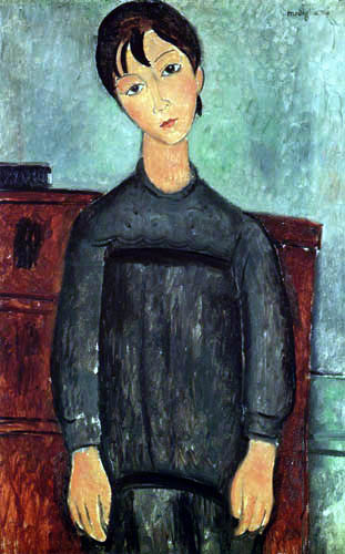 Amedeo Modigliani - Mädchen mit schwarzer Schürze