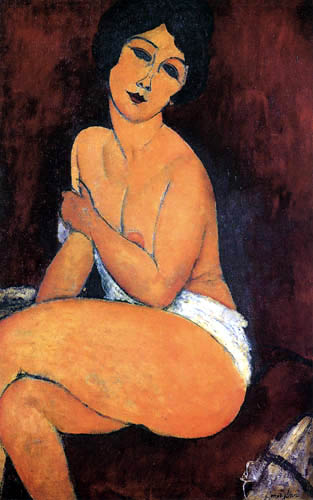 Amedeo Modigliani - Sitzender Akt