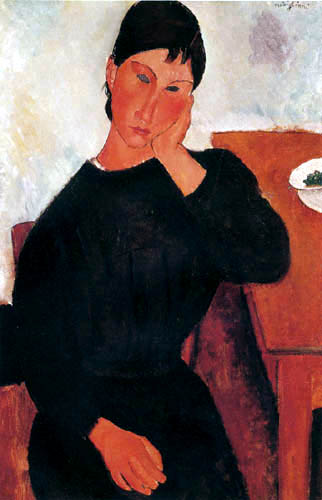Amedeo Modigliani - Elvire sitting