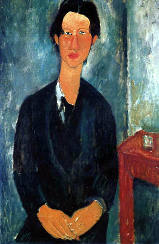 Amedeo Modigliani - Chaim Soutine sitting