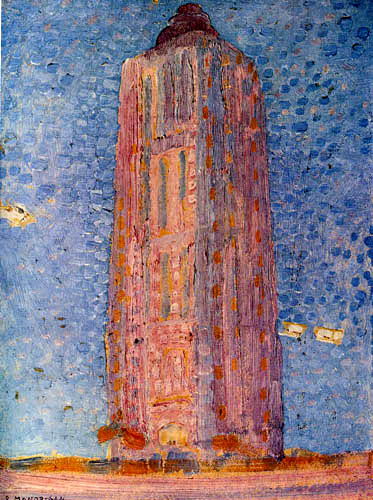 Piet (Pieter Cornelis) Mondrian (Mondriaan) - Faro de capilla del oeste