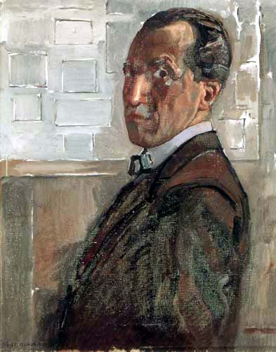 Piet (Pieter Cornelis) Mondrian (Mondriaan) - Autoportrait