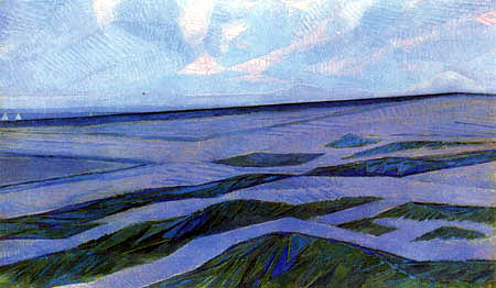 Piet (Pieter Cornelis) Mondrian (Mondriaan) - Paysage de Dunes