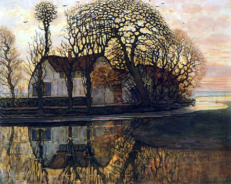 Piet (Pieter Cornelis) Mondrian (Mondriaan) - Farm in Duivendrecht