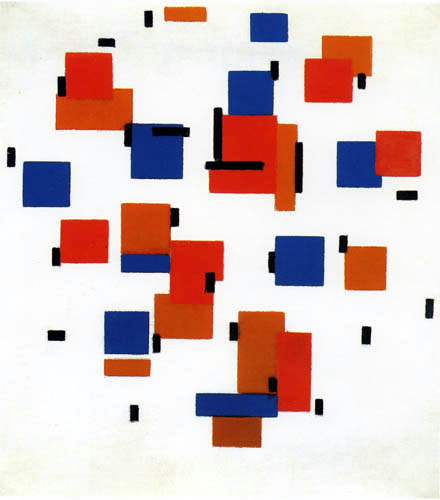 Piet (Pieter Cornelis) Mondrian (Mondriaan) - Composition en couleur B