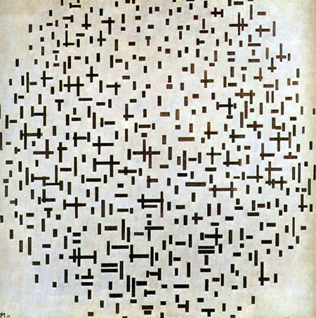 Piet Mondrian - Komposition mit Linien