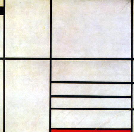 Piet Mondrian - Komposition mit Rot und Schwarz