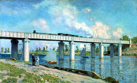 Claude Oscar Monet - The railway bridge of Argenteuil