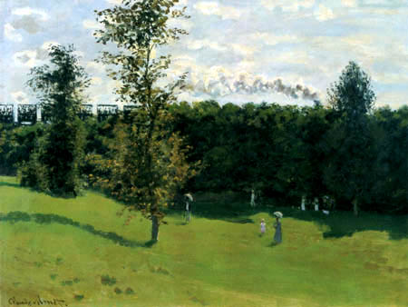 Claude Oscar Monet - Railway in landscape
