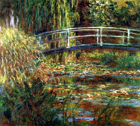 Claude Oscar Monet - Water-Lily Pond, Symphony in Rose