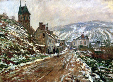Claude Oscar Monet - Straße bei Vétheuil im Winter
