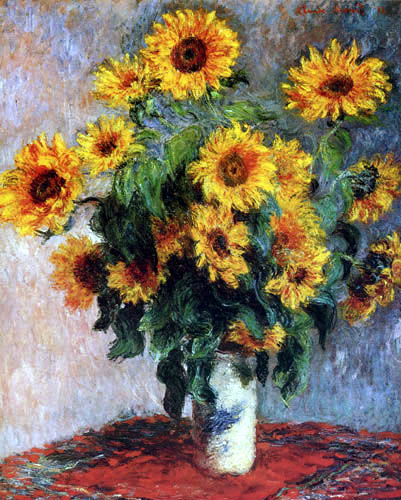 Claude Oscar Monet - Sonnenblumenstrauß