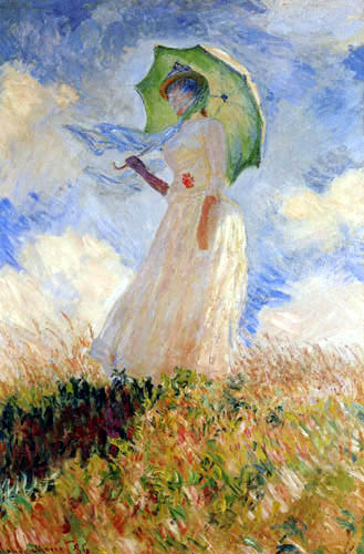 Claude Oscar Monet - Woman with parasol