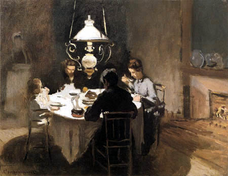 Claude Oscar Monet - The dinner