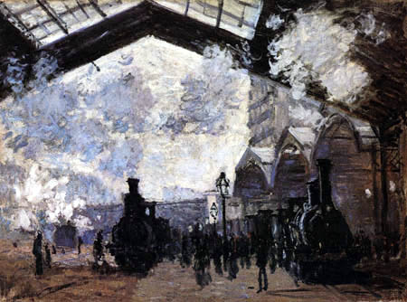 Claude Oscar Monet - The Railway Station, Saint-Lazare