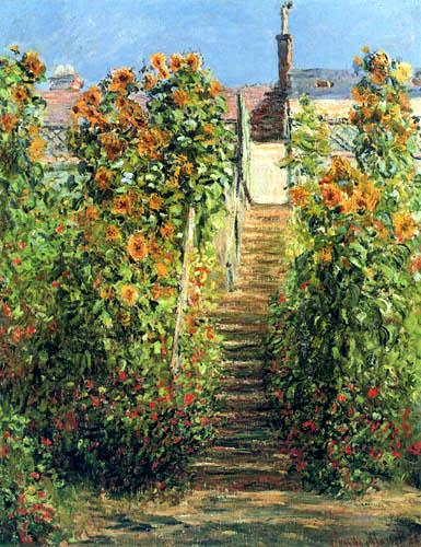 Claude Oscar Monet - The Steps at Vétheuil