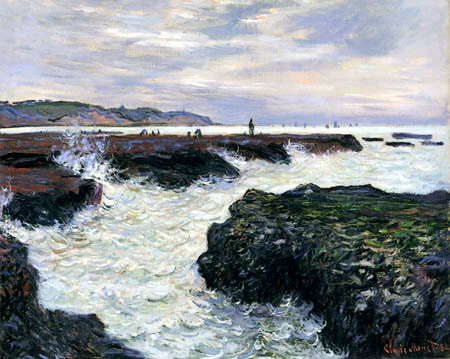 Claude Oscar Monet - The rocks of Pourville