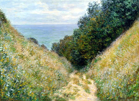 Claude Oscar Monet - Weg bei der Höhle von Pourville