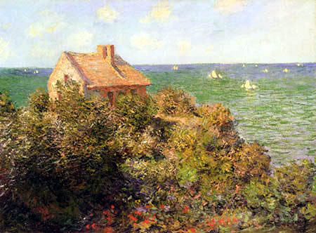Claude Oscar Monet - Fisher house at the cliff