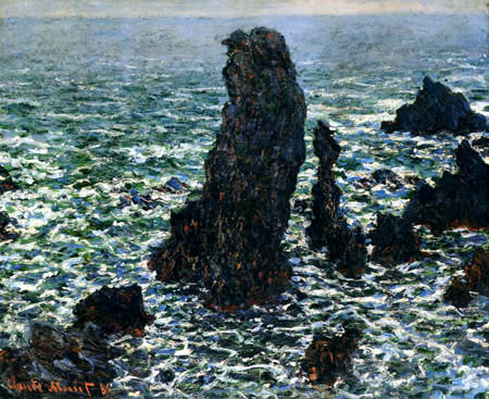 Claude Oscar Monet - The 'Pyramids' of Port Coton