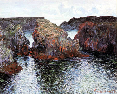 Claude Oscar Monet - Felsen von Belle-Île