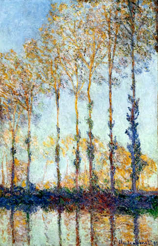 Claude Oscar Monet - Pappeln am Flußufer