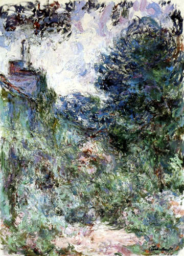 Claude Oscar Monet - The house behind the rose garden
