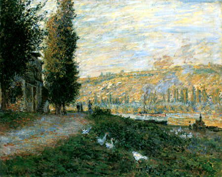 Claude Oscar Monet - Seineböschung bei Lavacourt