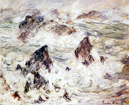Claude Oscar Monet - Sturm bei Belle-Île