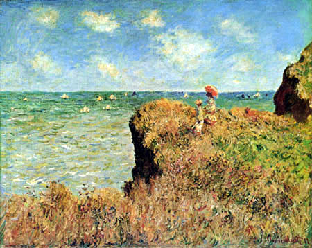 Claude Oscar Monet - The Cliff Walk, Pourville
