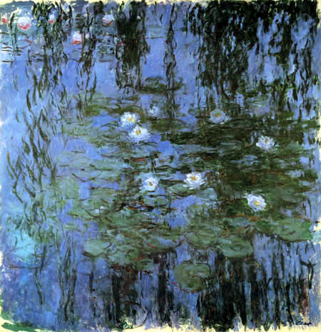 Claude Oscar Monet - Blue water lilien